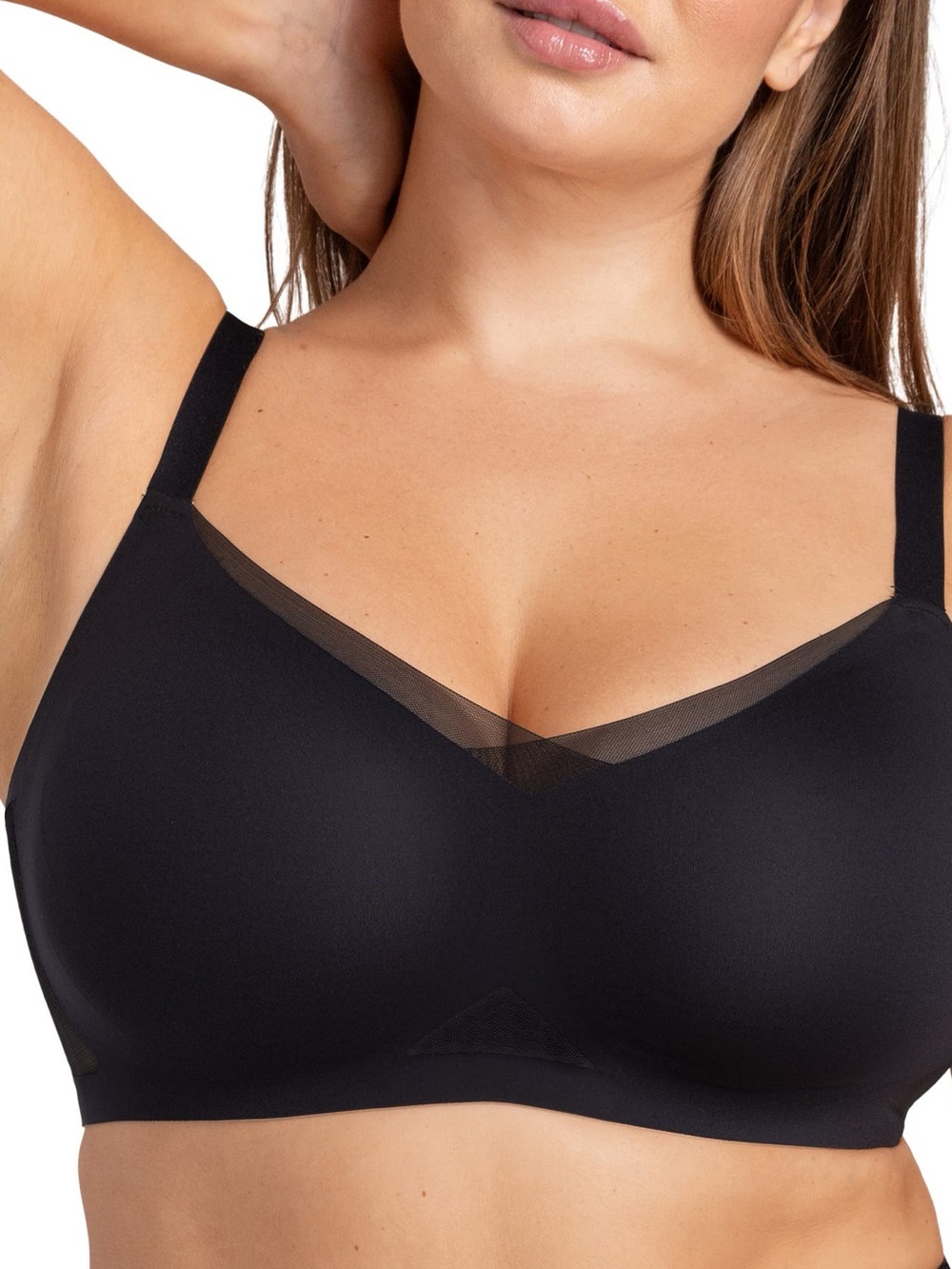 Honeylove Crossover Black Liftwear Bra NWOT Large Best Fits Size 38B & Size 38C
